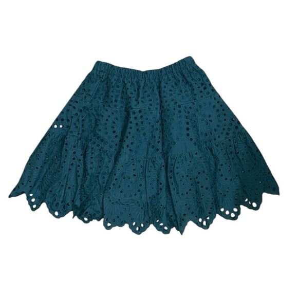 Hyacinth House Cotton Blend Eyelet Green Skirt(Size XS) - Picture 2 of 5